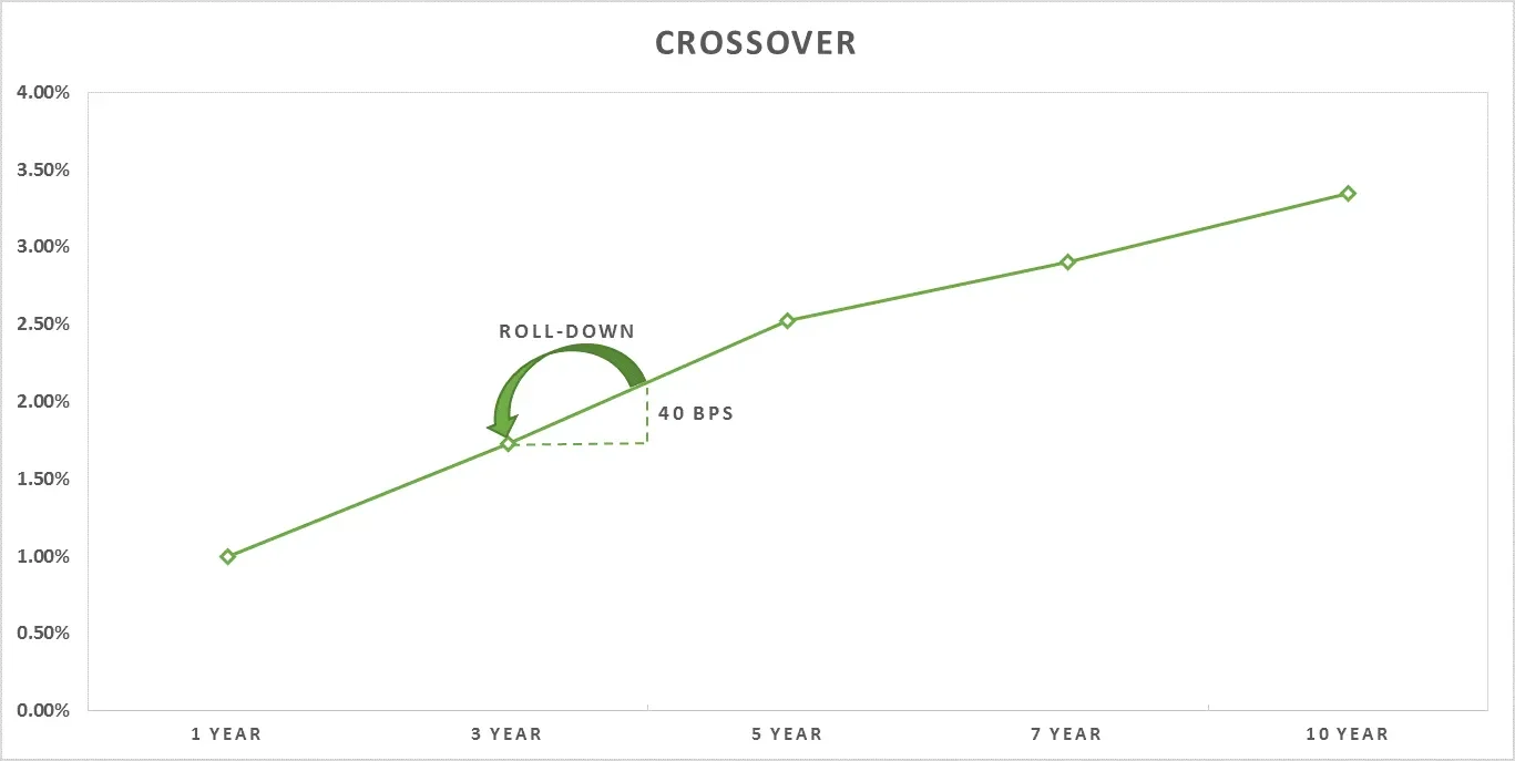 Carry and Roll-Down on a Yield Curve using R code